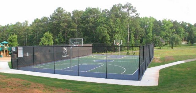 Enclosed Basket Ball Court