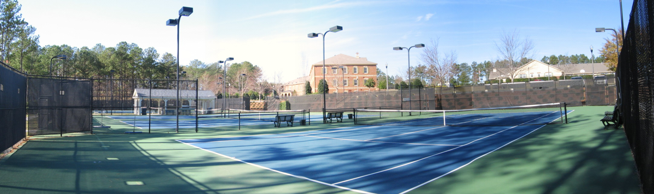 Floodlite Tennis Courts