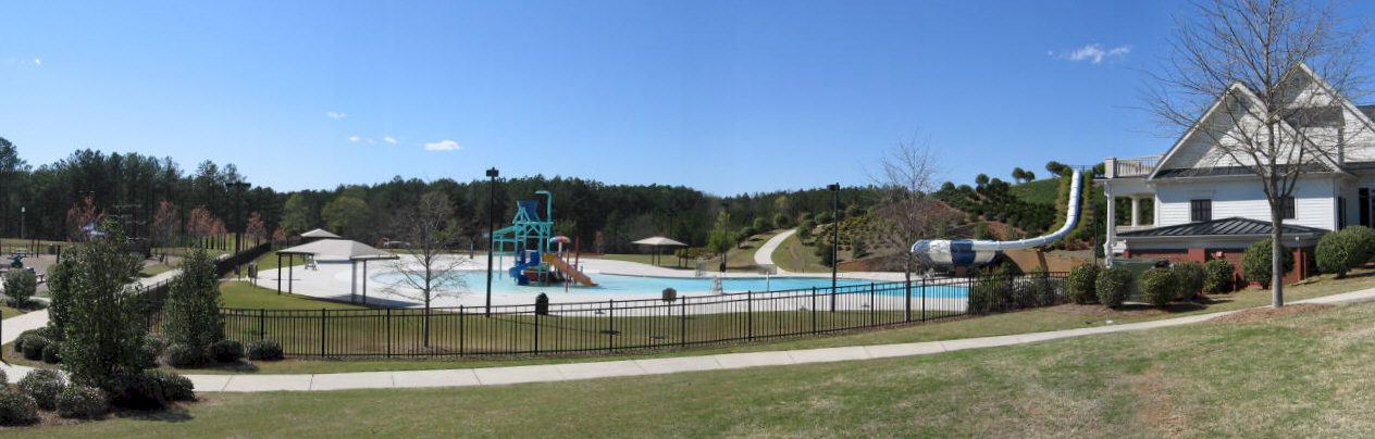 Main Swimming Pool At The Georgian's 13-Acre Recreational Center