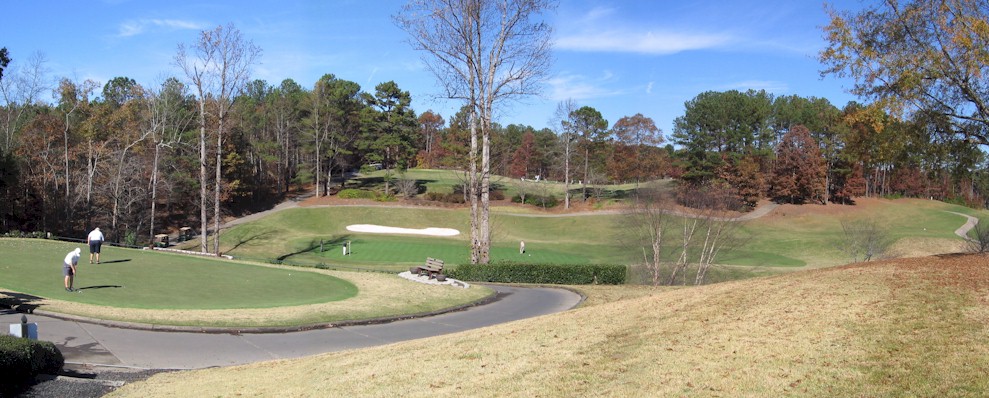 Putting Greens at Towne Lake Hills, Woodstock GA.